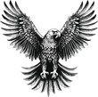Eagle vector illustrations logo, t-shart design wallpaper  