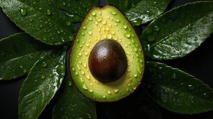 Close up of avocados against white background. Fresh Organic Farm Produce: Vibrant and nutritious plant-based foods