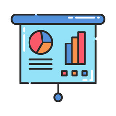 Charts Presentation Icon