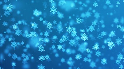 Wall Mural - beautiful winter snowflake abstract background