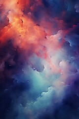 Wall Mural - incredible abstract background of a colorful space galaxy cloud nebula. starry night cosmos. univers