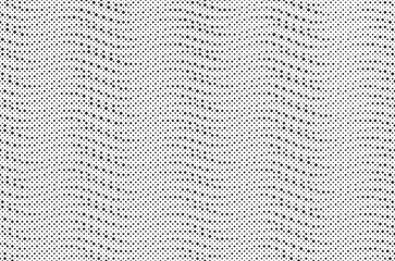 Halftone vector background. Monochrome halftone pattern. Abstract geometric dots background. Pop Art comic gradient black white texture. Design for presentation banner, poster, flyer, business card.