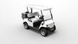 3d Illustration Simple Golf Car in Isolated Background