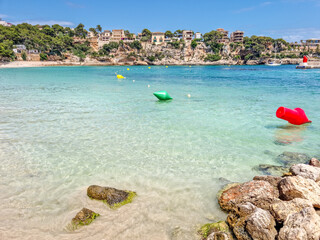 Wall Mural - Landscape in Porto Cristo beach, Mallorca, Spain