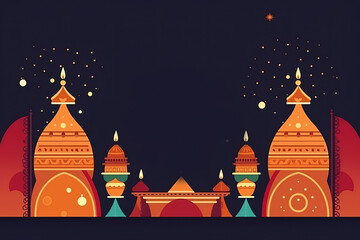 Wall Mural - Happy Diwali. Happy Diwali Concept. Happy Diwali Background. Happy Diwali Theme. Generative Ai