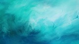 Fototapeta Góry - Abstract art teal blue green gradient paint background with liquid fluid grunge texture in concept winter, ocean