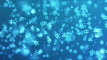 Wall Mural - beautiful winter snowflake abstract background