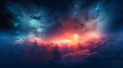 Wall Mural - Abstract space background.