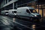 Fototapeta Miasto - Experience the pinnacle of modern transportation with the van. This luxury van, showcasing the latest automotive technology, offers an unparalleled blend of style and performance