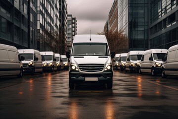 Wall Mural - Experience the pinnacle of modern transportation with the van. This luxury van, showcasing the latest automotive technology, offers an unparalleled blend of style and performance