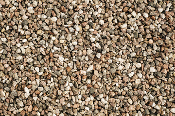 Poster - Gravel texture. Stones background. Rocks pattern. Little stones background. Gray noise backdrop. Pebble texture. Pile of rocks. Gravel made of crushed stone.