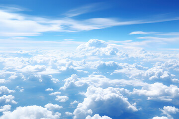 Wall Mural - Clouds as seen from the window of an airplane.