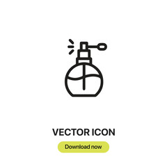 Poster - Aroma icon vector. Linear-style sign for mobile concept and web design. Aroma symbol illustration. Pixel vector graphics - Vector.	