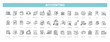 Accounting, audit, taxes icons set. Outline icon collection. Business symbols