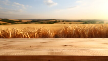 Canvas Print - A blank wooden board