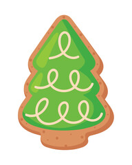 Sticker - christmas cookie tree