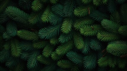 Leinwandbilder - Christmas tree branches background