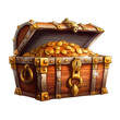 treasure chest with gold coins