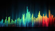 © Ula - abstract background with colorful digital equalizer, technology and music concept