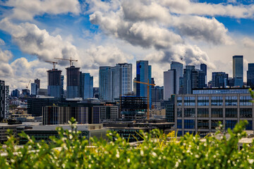 Wall Mural - Seattle downtown skyline with modern skyscrapers, Pacific Northwest, Washington