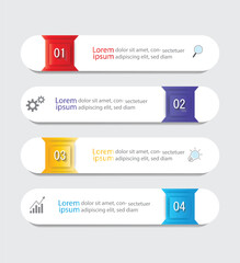 Wall Mural - infographic vector abstract design web banner template.modern banner.