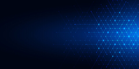 Wall Mural - Abstract technology background with geometric texture and grid pattern for your graphic design