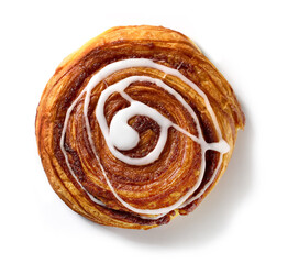 Canvas Print - freshly baked sweet cinnamon roll