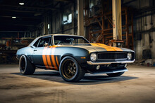 A Vintage Muscle Car Reimagined As A Construction Site Workhorse.