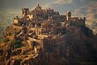 ancient fortress in Rajasthan, India constructed in 1594. Generative AI