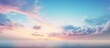 Gorgeous serene moment captured Sky clouds water ocean sunset With copyspace for text