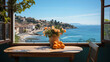 resort hotel in Italy on the Amalfi coast - Generative Ai
