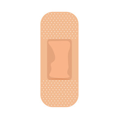 medical patch on white background