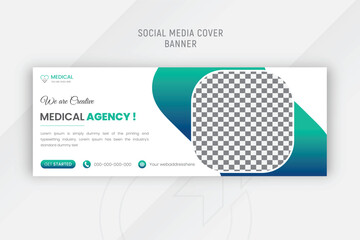 Medical healthcare facebook timeline cover and web banner template