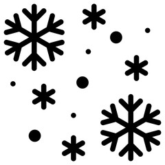 Wall Mural - snowflake icon