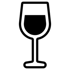 Poster - wine glass icon