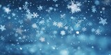 Fototapeta Las - christmas snowy winter snowflakes falling background cinematic