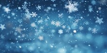 Christmas Snowy Winter Snowflakes Falling Background Cinematic