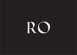 ro letter logo and monogram design