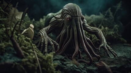 Wall Mural - Portrait of the Cthulhu Monster