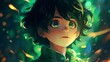 © info@nextmars.com - Little Boy. Fantastic Cartoon Style Character Design.Young Man Dancing. Character Design. Concept Art Characters. Book Illustration. Video Game Characters. Serious Digital Painting. Generative AI.