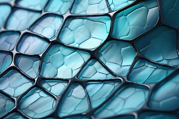 Wall Mural - blue glass mosaic