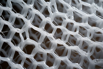 white plastic mesh texture