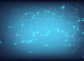 Blue background technology, hacker technology cyber background, programming technology concept background