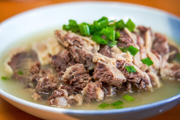 Delicious classic Cantonese dish, beef brisket in clear soup