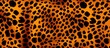 Leopard skin background heated and seamless