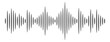 Amplitude histogram icon. Sound wave black lines