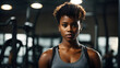 © Amir Bajric - handsome black woman in the gym