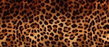 Seamless Design Inspired By Leopard Skin With Wildlife Leather Texture