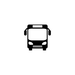 Canvas Print - Bus icon isolated on transparent background