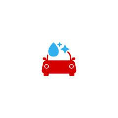 Wall Mural -  Car wash icon isolated on transparent background